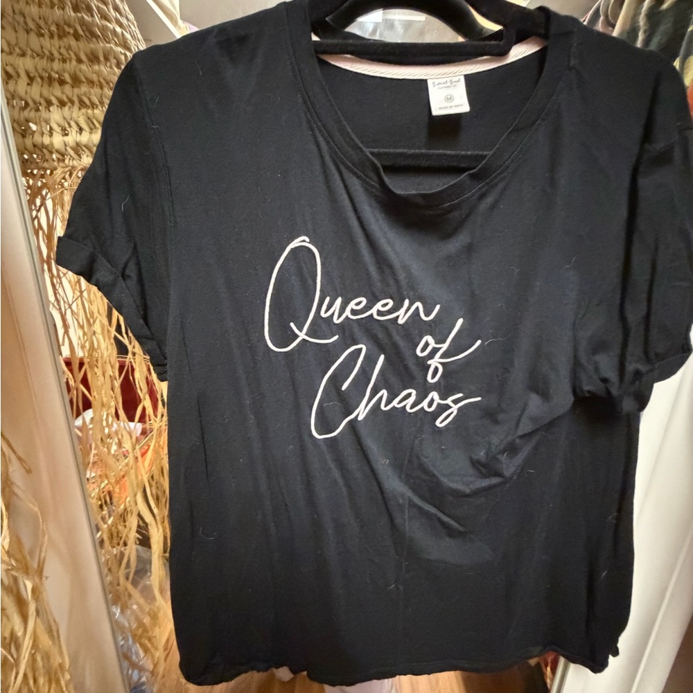 Fifth Sun Black 'Queen of Chaos' Tee